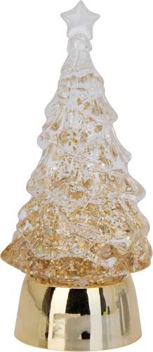 Статуэтка Елочка с подсветкой 6х13 см, 2 в ассорт., пластик. ACD911550