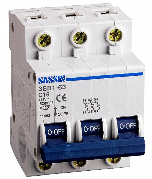 Автоматический выключатель 3р 50а. Автомат Sassin 3sb1-63. Sassin 3sb1-63 c16. Sassin автоматический выключатель 16а. Sassin 3sb1-63 25a.