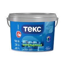 Краска интерьерная акриловая Текс Профи белая 1,8л от Мегаполис в ...