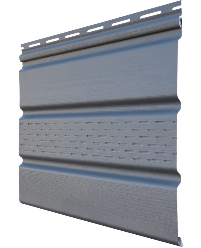 Подшивка для крыш частично перфорирован.Classic Grand Line 3м Графит