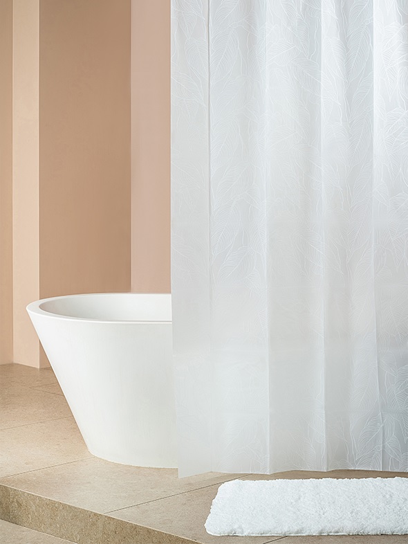 Штора для ванной Бенджамина , полиэтиленвинилацетат 180х200см