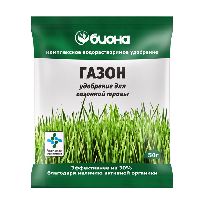 Удобрение комплексное "Биона - Газон, 50г" от Мегаполис купить в ...