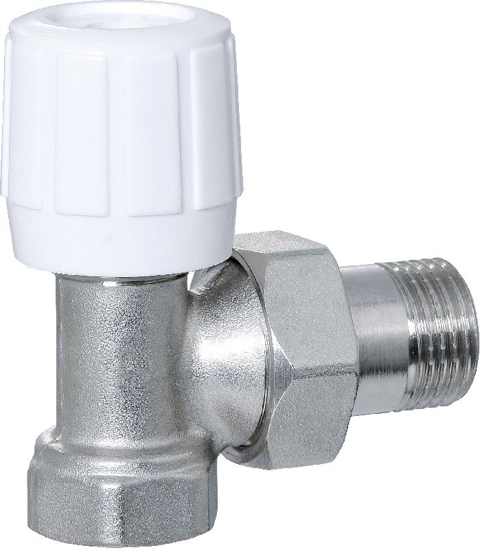 Кран радиаторный регулирующий угловой 1/2" VIVALDO