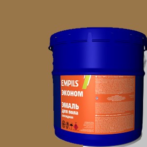 Эмаль для пола алкидная EMPILS «ЭКОНОМ» жёлто-коричневая 20 кг от ...