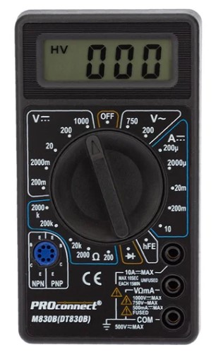 multimetr prokonekt m830v 1