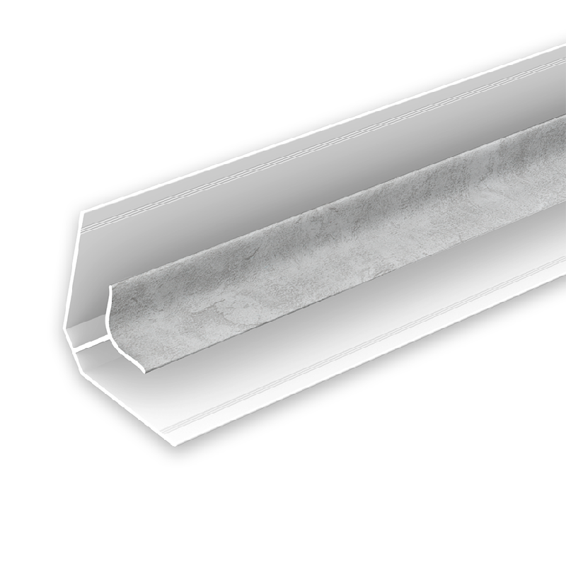 Ugol vnutrenniy dlya paneley 8 mm Ideal Lamini - 519 Venetsiya svetlo-pepelnaya