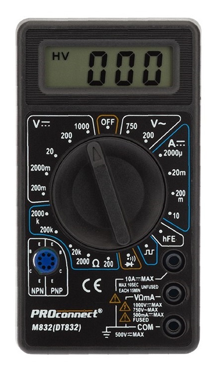 multimetr prokonekt m832 1