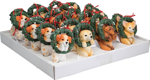 Украшение подвесное Собачки в ассорт, полистоун., AMA003560