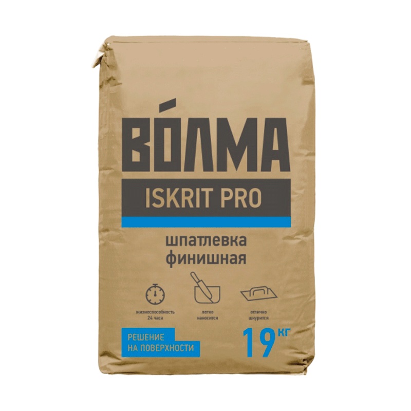 Шпаклевка полимерная "Волма-ISKRIT PRO" (машинное и ручное нанесение ...
