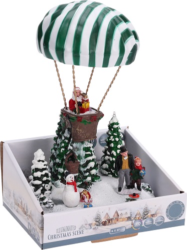 Декорация с воздушным шаром 27 см с подсветкой, 2 в ассорт., ACJ000300