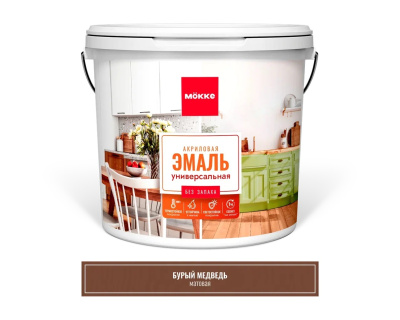 Akrilovaya emal universalnaya matovaya BURYY MEDVED