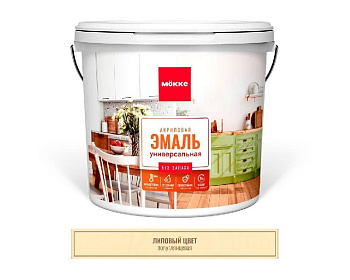 Akrilovaya emal universalnaya poluglyantsevaya LIPOVYY TsVET-