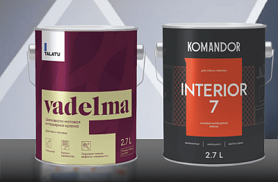 Скидка до 25% на краски KOMANDOR и Talatu