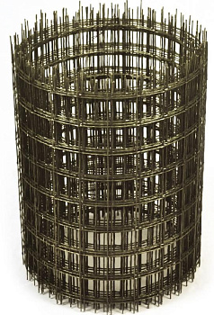 Setka kompozitnaya 50kh50 mm chernaya ETIZ