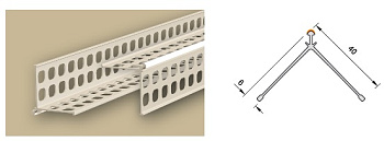 Ugol shtukaturnyy 6 mm (Sh-U6)