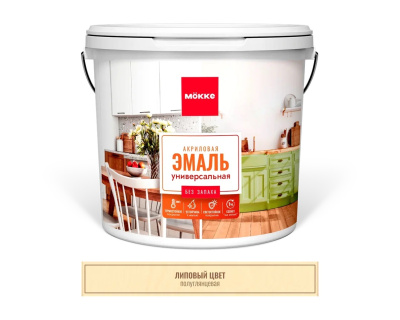Akrilovaya emal universalnaya poluglyantsevaya LIPOVYY TsVET-