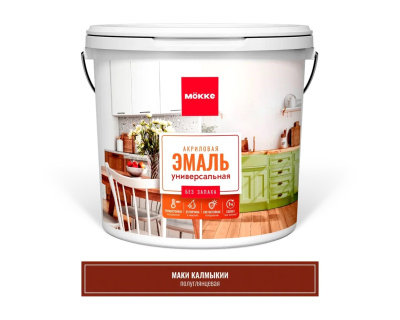 Akrilovaya emal universalnaya poluglyantsevaya MAKI KALMYKII